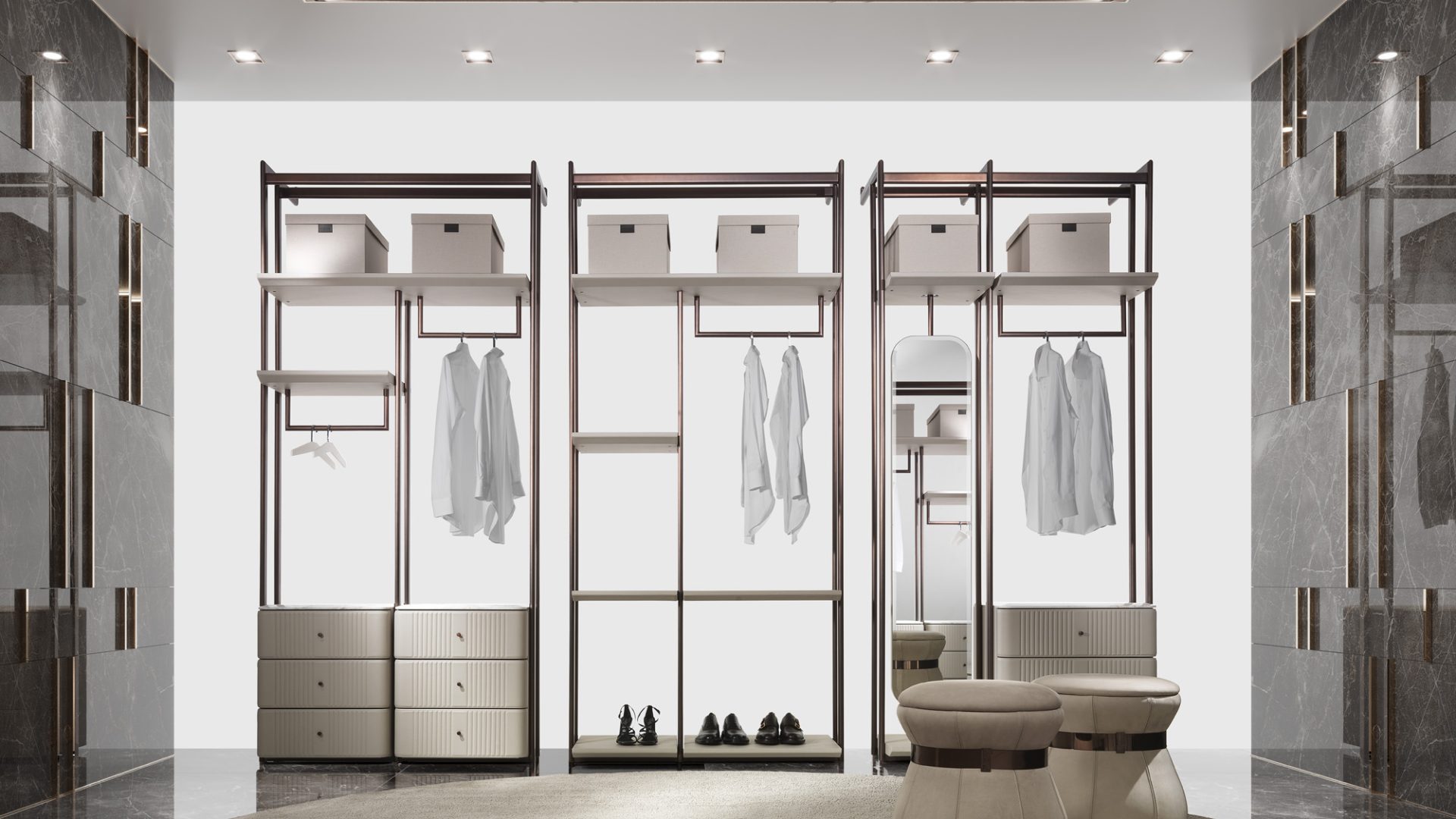 DV Home – Hollywood walk in closet